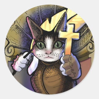 St. Expeditus, patron saint of speedy resolutions. Classic Round Sticker