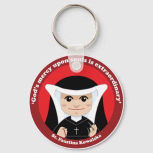 St. Faustina Kowalska Key Ring