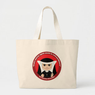 St. Faustina Kowalska Large Tote Bag