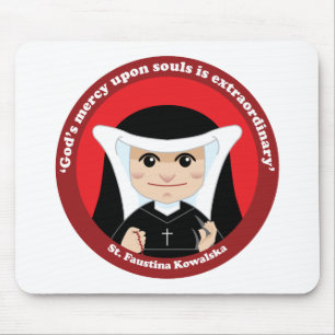 St. Faustina Kowalska Mouse Mat