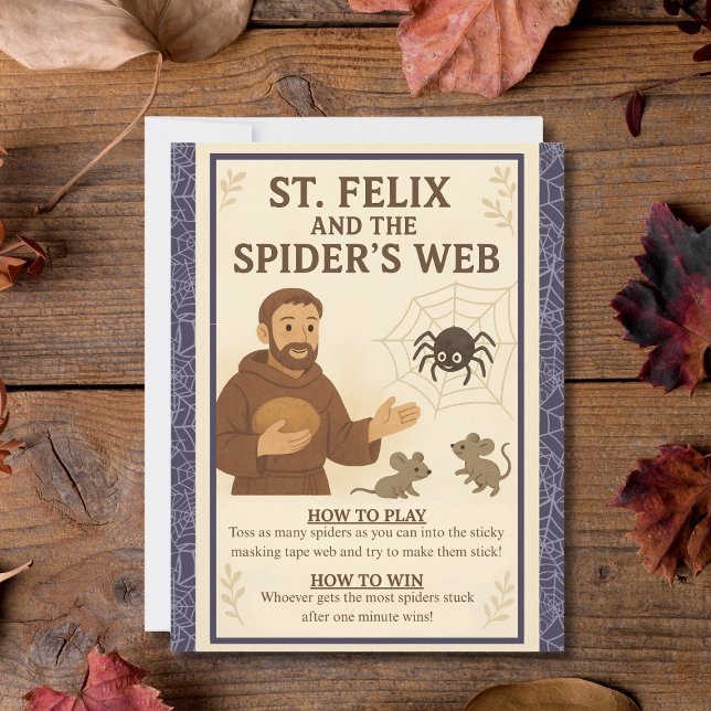 St. Felix Spider’s Web Catholic Saint Game Sign (Creator Uploaded)