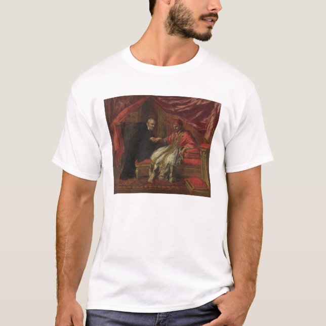 St. Filippo Neri Curing Pope Clemente VIII T-Shirt (Front)