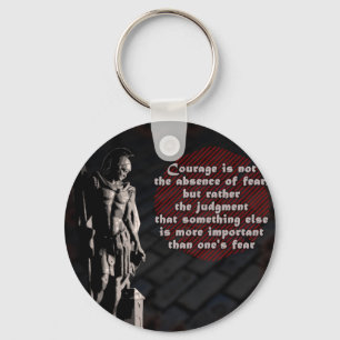 St. Florian Courage Firefighter Key Ring
