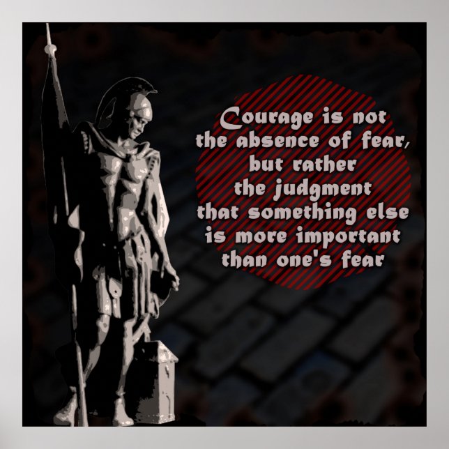 St. Florian Courage Firefighter Poster (Front)