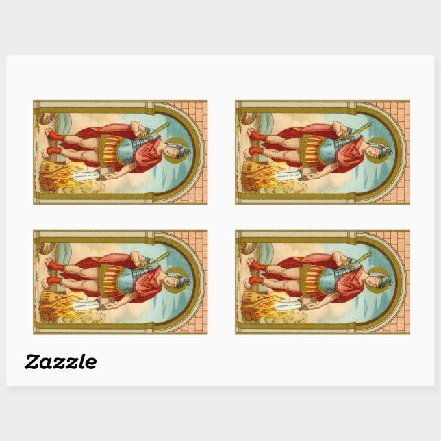 St. Florian of Lorch (BK 032) Rectangular Sticker (Sheet)