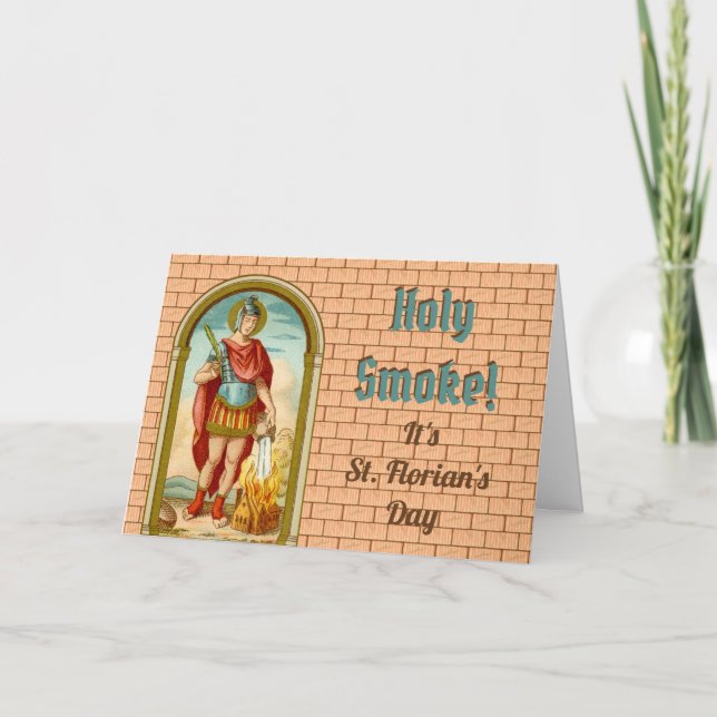 St. Florian of Lorch (BK 32) Blank Greeting Card (Front)