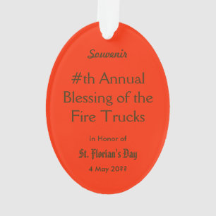 St. Florian of Lorch (PM 03) Acrylic Ornament