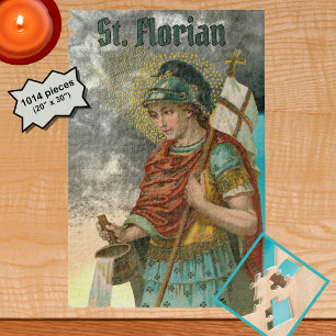 St. Florian with Bucket (Smoke; M 019) Jigsaw Puzzle