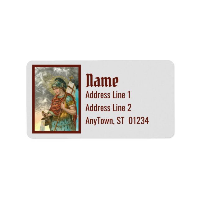 St. Florian with Bucket (Smoke; M 019) Label (Front)