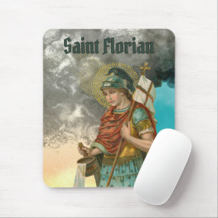 St. Florian with Bucket (Smoke; M 019) Mouse Mat