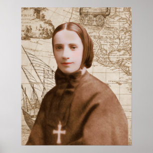 St Frances Cabrini Catholic Saint  Poster