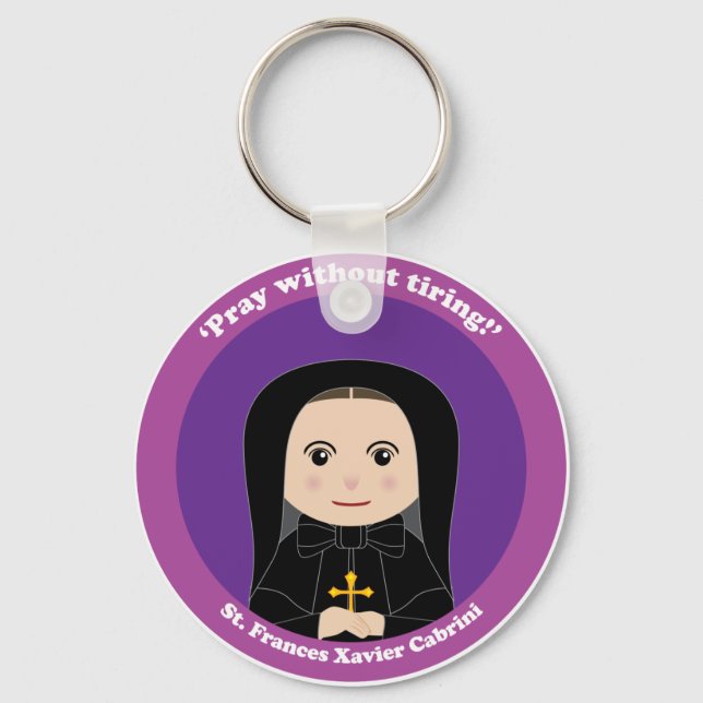 St. Frances Xavier Cabrini Key Ring (Front)