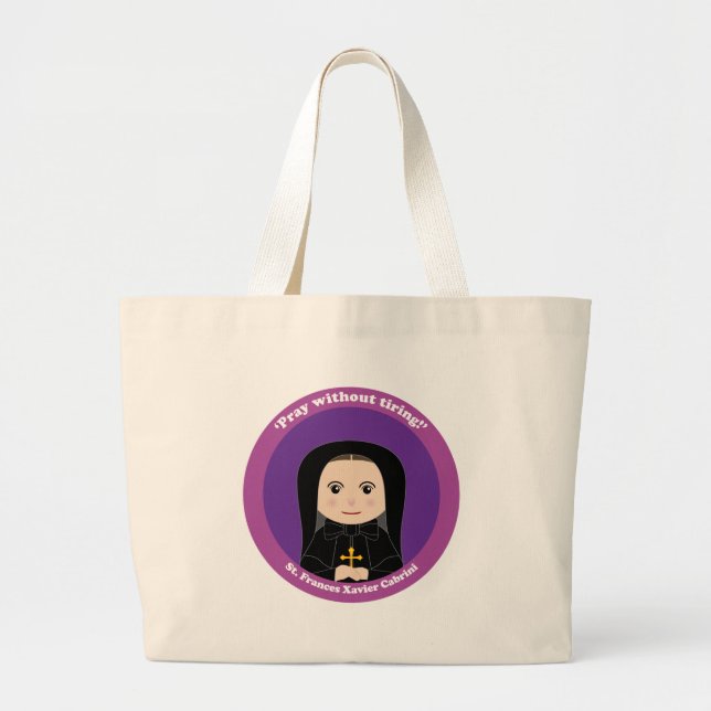 St. Frances Xavier Cabrini Large Tote Bag (Front)
