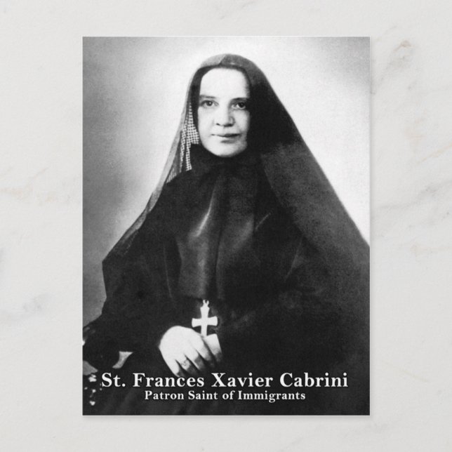 St. Frances Xavier Cabrini Postcard (Front)