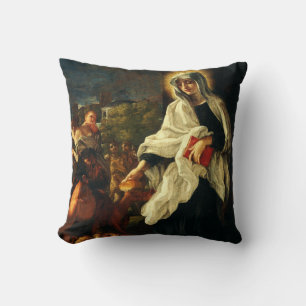 St. Francesca Romana The Angelic Fine Art Cushion