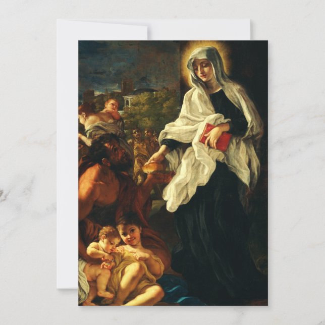 St. Francesca Romana The Angelic Fine Art Invitation (Front)