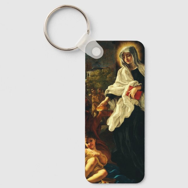 St. Francesca Romana The Angelic Fine Art Key Ring (Front)