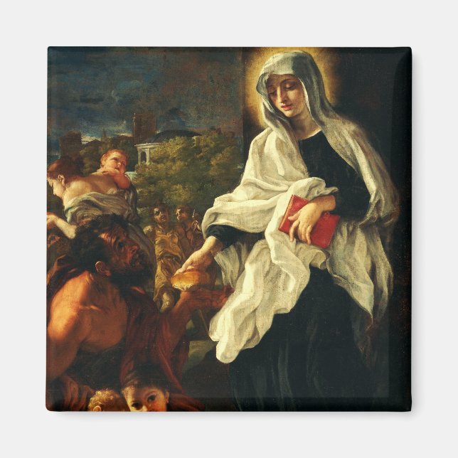 St. Francesca Romana The Angelic Fine Art Magnet (Front)