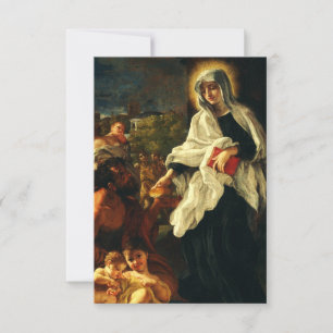 St. Francesca Romana The Angelic Fine Art Thank You Card