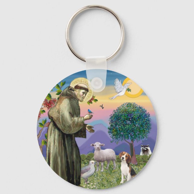 St Francis - Beagle 1 Key Ring (Front)