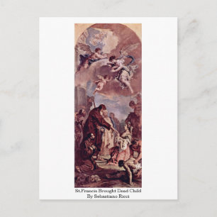 St.Francis Brought Dead Child By Sebastiano Ricci Postcard