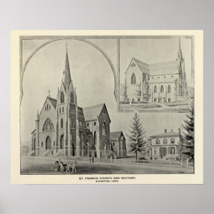St Francis Church, Naugatuck Poster