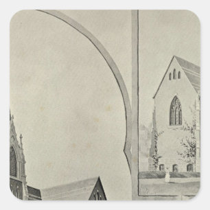 St Francis Church, Naugatuck Square Sticker