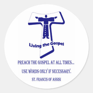 St Francis Classic Round Sticker