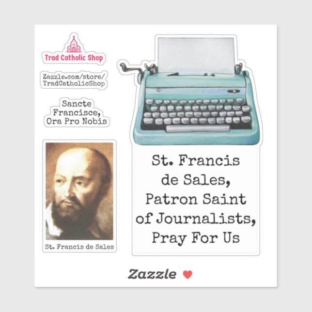 St. Francis De Sales Catholic Saint Prayer  (Sheet)