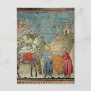 St. Francis Gives his Coat to a Stranger Postcard