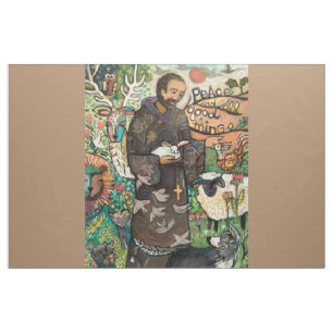 St. Francis image on fabric