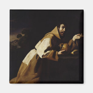 St. Francis in Meditation, 1639 Magnet