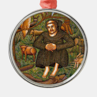 St. Francis in the Forest Gift, Key Chain Mug More Metal Tree Decoration