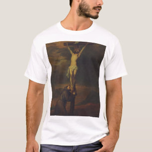 St Francis Lamenting at the Foot of the Cross T-Shirt