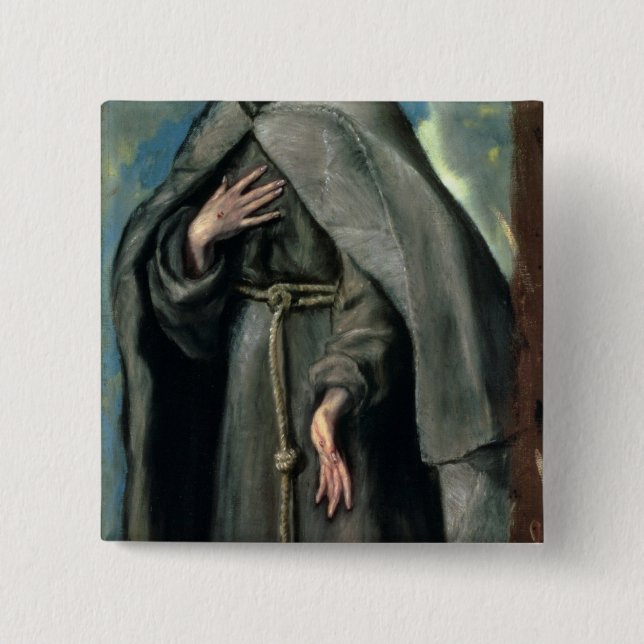 St.Francis of Assisi 15 Cm Square Badge (Front)