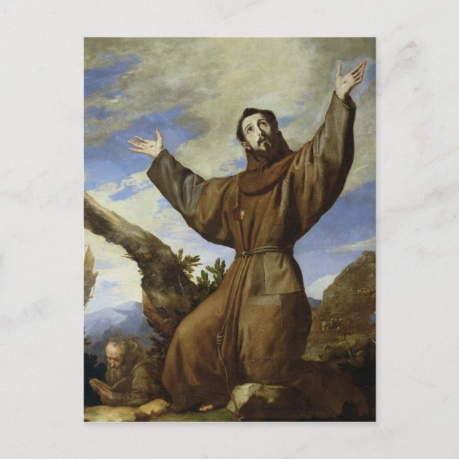 St. Francis of Assisi  1642 Postcard (Front)