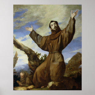 St. Francis of Assisi  1642 Poster