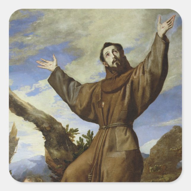 St. Francis of Assisi  1642 Square Sticker (Front)