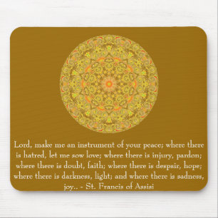 St. Francis of Assisi about FAITH Mouse Mat