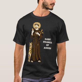 St Francis of Assisi Art Patron Saint of Animals b T-Shirt