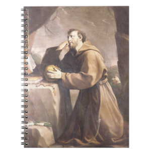 St. Francis of Assisi at Prayer Notebook