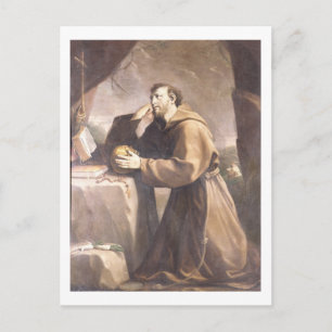 St. Francis of Assisi at Prayer Postcard