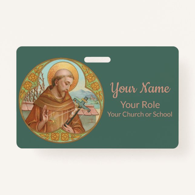 St. Francis of Assisi (BK 002) ID Badge (Front)