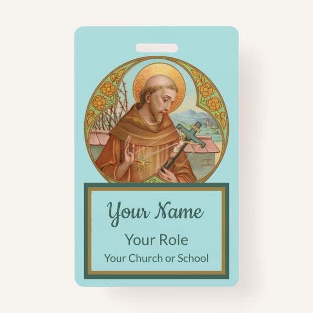 St. Francis of Assisi (BK 002) ID Badge (Front)