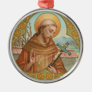 St. Francis of Assisi (BK 002) Metal Tree Decoration