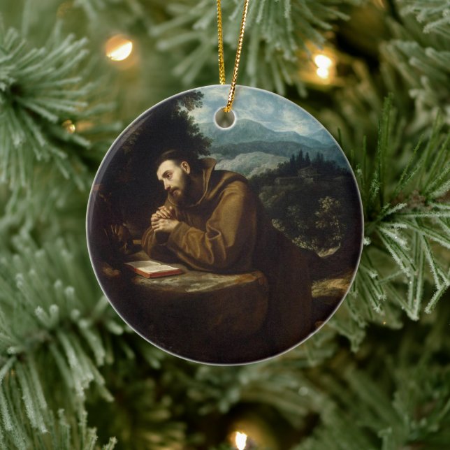 St. Francis of Assisi by Cigoli Ceramic Tree Decoration (Tree)