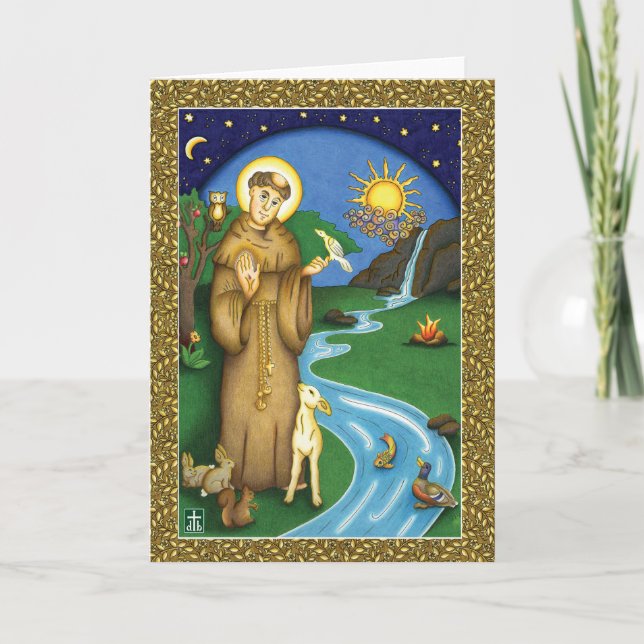 St Francis of Assisi — Canticle of the Creatures Card (Front)