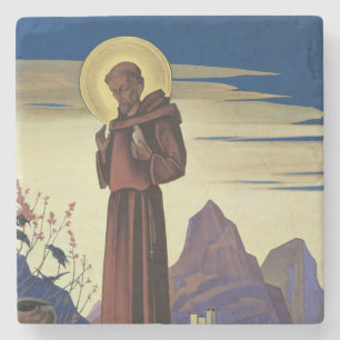 St Francis of Assisi (Christian Saint) Stone Coaster