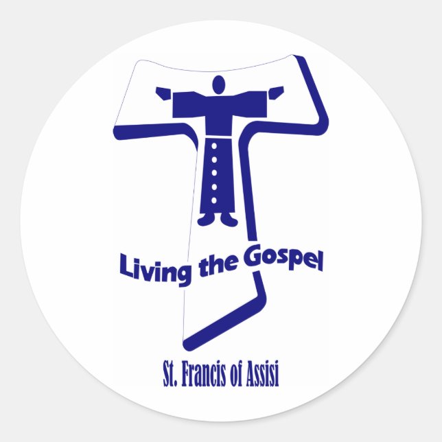 St Francis of Assisi Classic Round Sticker (Front)