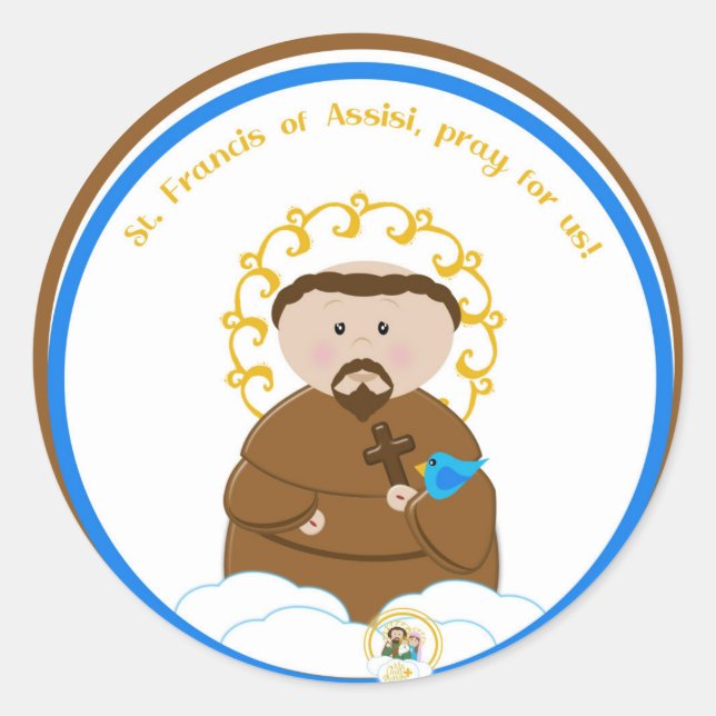 St. Francis of Assisi Classic Round Sticker (Front)